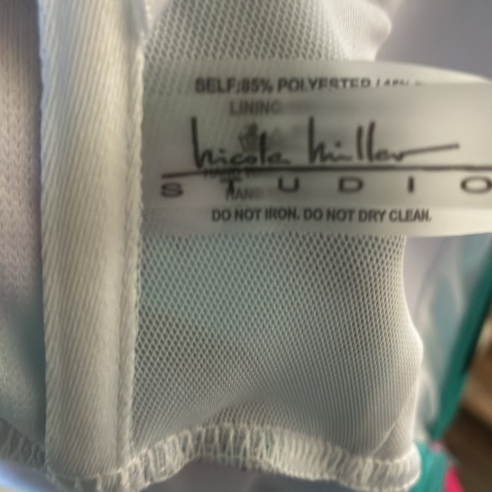 Nicole Miller sz M one piece swimsuit swim dress nwt - Picture 12 of 12